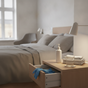 Rolig aftercare og omsorg efter en BDSM-scene